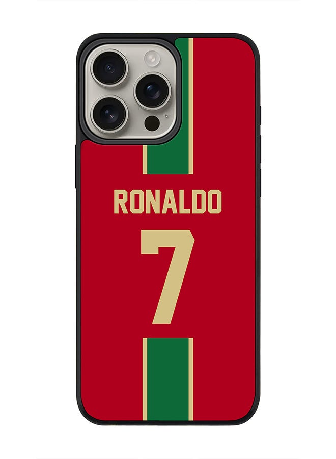 Stylizedd For iPhone 16 Pro Max Case [Compatible with MagSafe] Slim Magnetic cover Phone Case iPhone 16 Pro Max -Football - Portugal  Ronaldo - Image 1