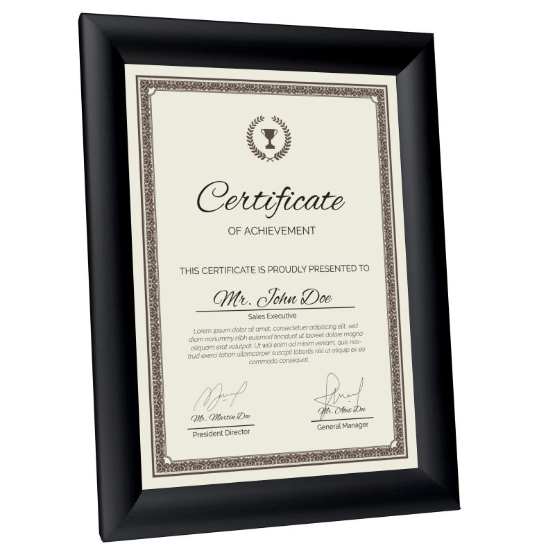 SnapeZo Weather Resistant Black Poster Frame 8.5x11 Inches  Outdoor Profile  Outdoor Poster Display Unit - Image 2