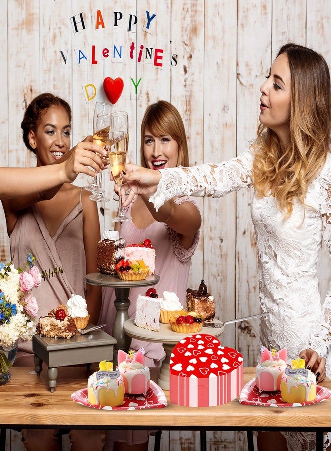 FillTouch مجموعة فيل تاتش من 100 قطعة من أطباق ورقية على شكل قلب مع مناديل ورقية لعيد الحب، مثالية لأطباق عيد الحب، وحفلات الزفاف، وأعياد الميلاد، والذكرى السنوية (تصاميم مبتكرة). - Image 4