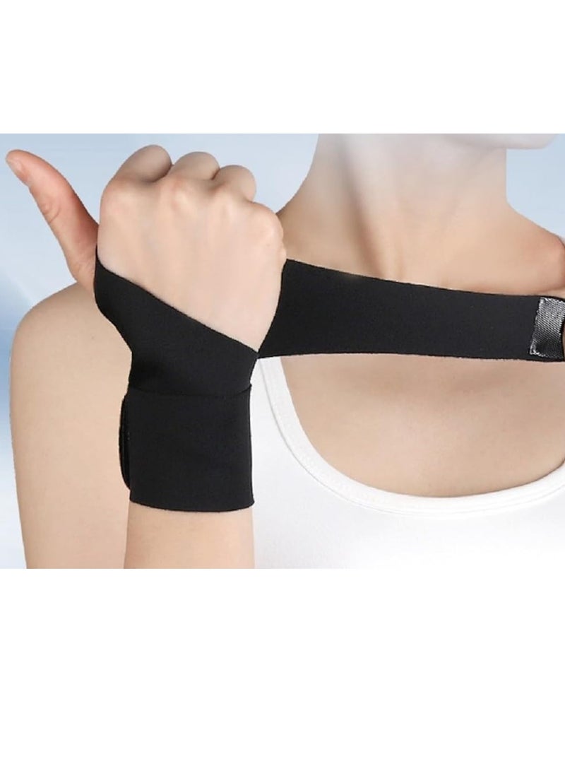 Bukela Ultra Thin Wrist Brace - Sport Slim Carpal Tunnel Support for Men and Women, Adjustable, Lightweight, Breathable and Skin Friendly , 1 Pair ( Black) - Image 2