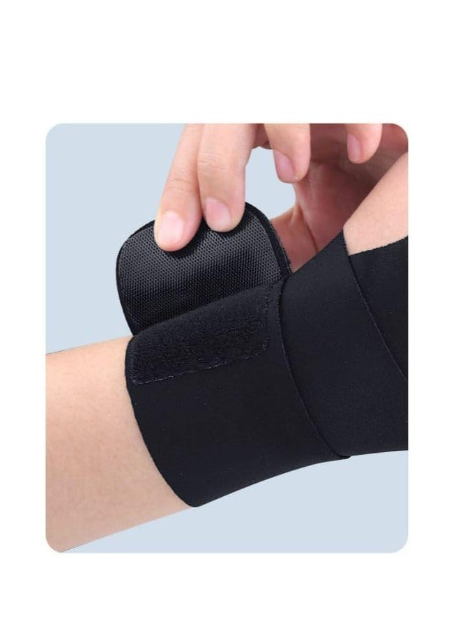 Bukela Ultra Thin Wrist Brace - Sport Slim Carpal Tunnel Support for Men and Women, Adjustable, Lightweight, Breathable and Skin Friendly , 1 Pair ( Black) - Image 3