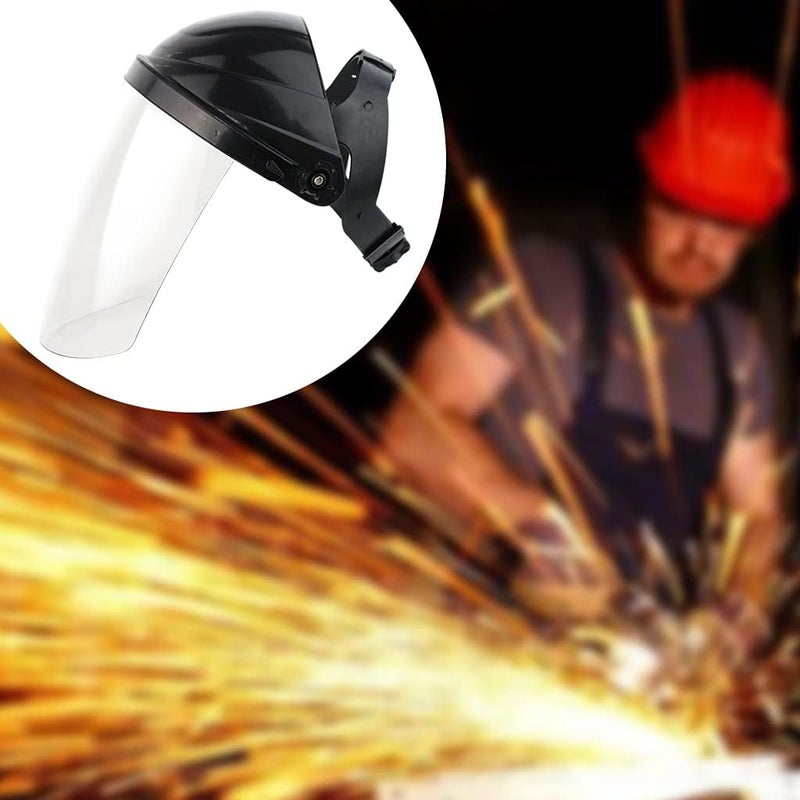 كلاراكو واقي رأس شفاف مضاد للضباب، مناسب لأعمال اللحام والطحن، غطاء رأس شفاف - Image 4