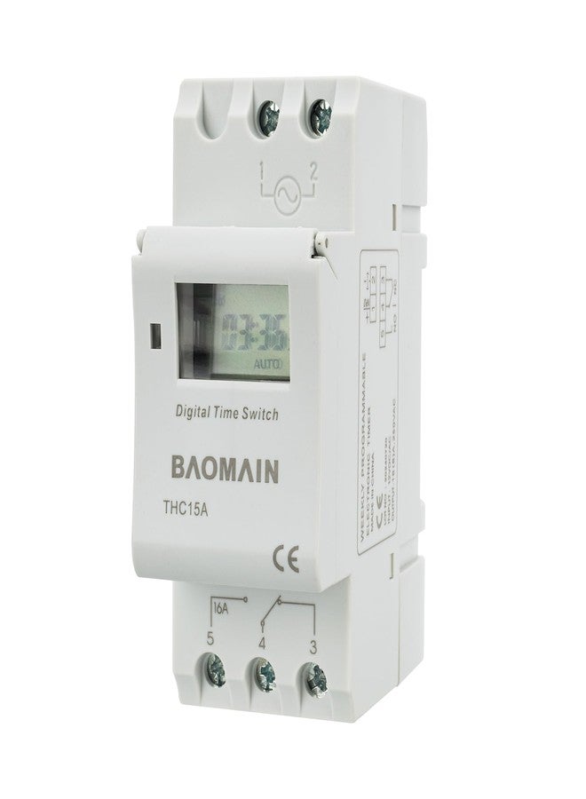 Baomain THC15A DC/AC 12V Digital LCD Power Programmable Timer Switch Relay 16A Amp - Image 1