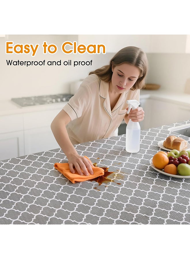 O Ozone Shelf Liner for Kitchen Cabinets,(2 Rolls 30cm x 2m)  Non-Adhesive Drawer Liners, Waterproof Non-Slip EVA Mats Thickened Cabinet Liners for Shelves, Refrigerator, Cupboard, Desk -Grey  - Image 4