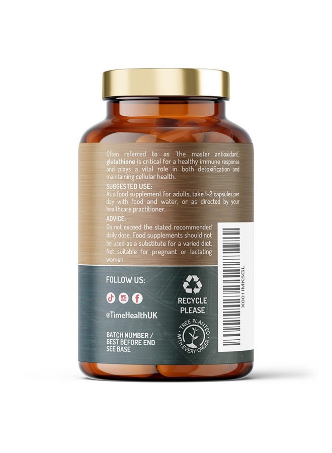 glutathione for stress Time Health L-Glutathione Reduced – Super Antioxidant – 320mg Premium  Glutathione – 120 Capsules | Best Price Oman