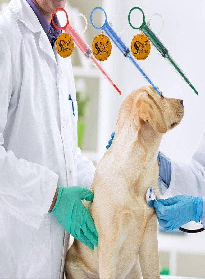 Sage Square Nursing Milk Feeding Tablet Pill Feeding Kit Syringe for Food, Water, Medicine Cats and Dogs, Puppy and Kitten Small Pets (Red) (Pack of 1) - Image 1