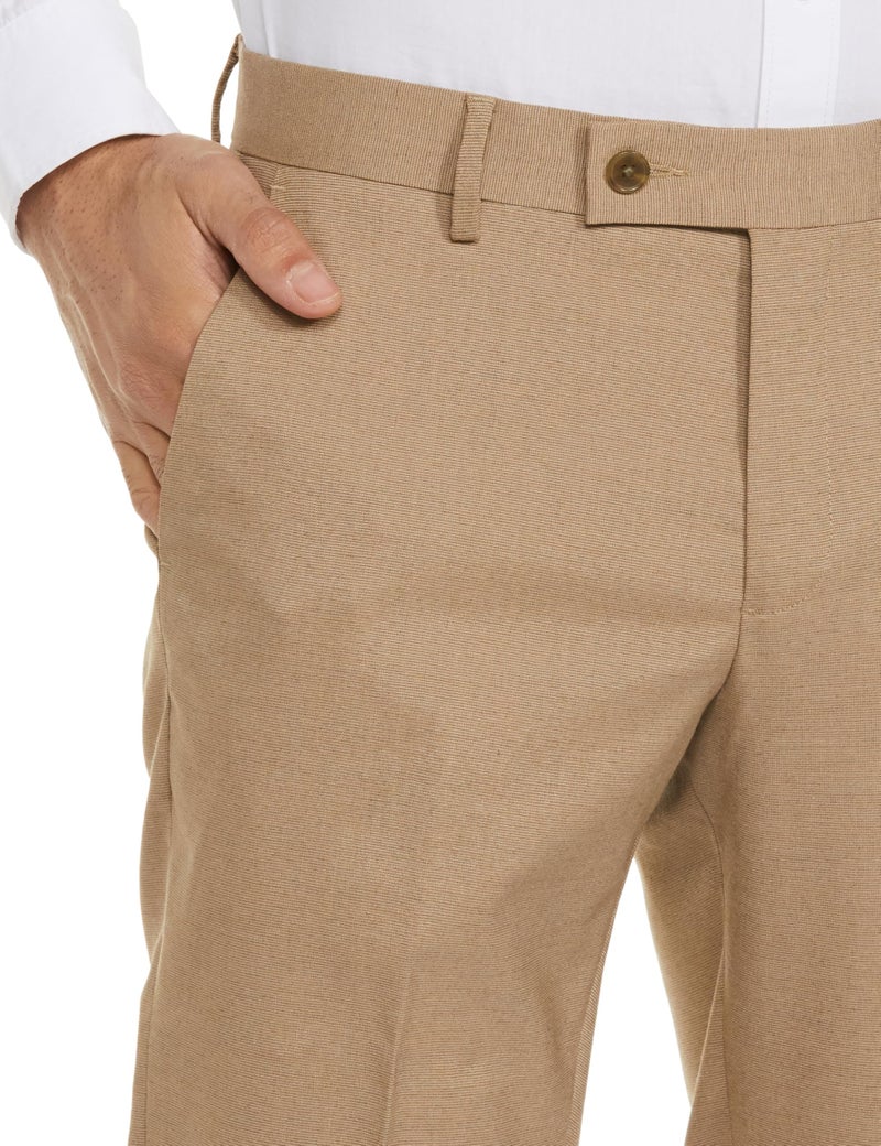 Arrow Men's Tapered Pants (ARAEOTR1394_Khaki, Mid Rise, 30 - Image 3