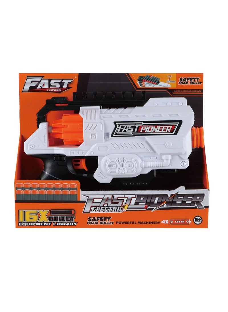 Generic - Fast Pioneer Electric Gun - Foam Bullet Blaster with 16X Bullet Capacity - Image 1
