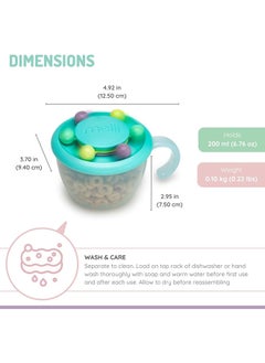 melii Snack Container With Educational Beads For Babies, Toddlers And Kids  - Image 2