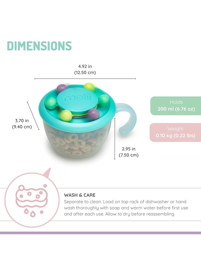 melii Snack Container With Educational Beads For Babies, Toddlers And Kids  - Image 2
