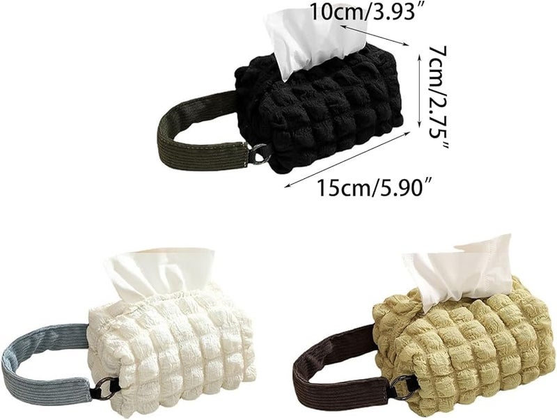 صندوق حامل مناديل ورقية ملون لحامل سطح السيارة ومنظم تخزين المنزل - Image 5