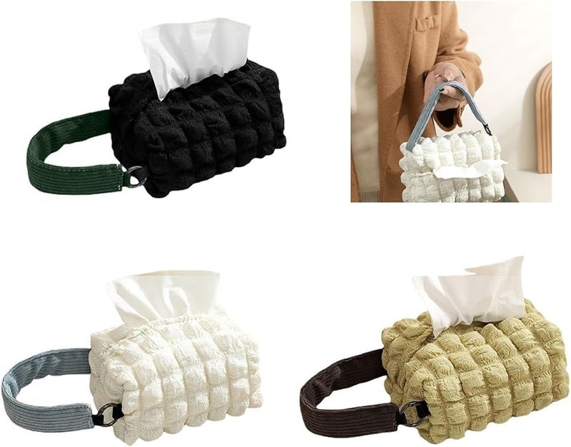 صندوق حامل مناديل ورقية ملون لحامل سطح السيارة ومنظم تخزين المنزل - Image 2