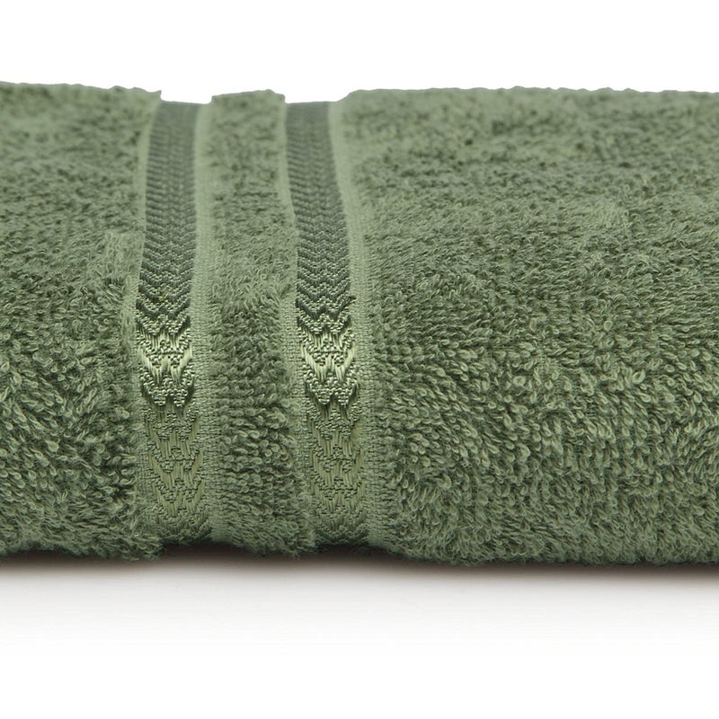 Welspun 100 Cotton Quik Dry Bath Towel Solid 70CMX150CM Green Standard 1054482 - Image 4
