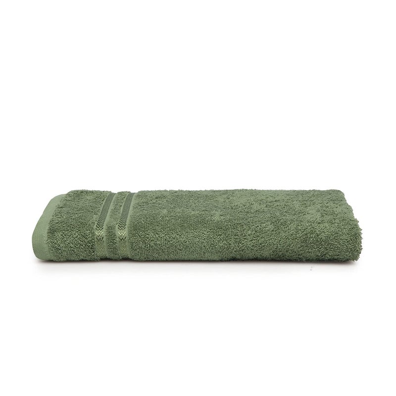 Welspun 100 Cotton Quik Dry Bath Towel Solid 70CMX150CM Green Standard 1054482 - Image 2