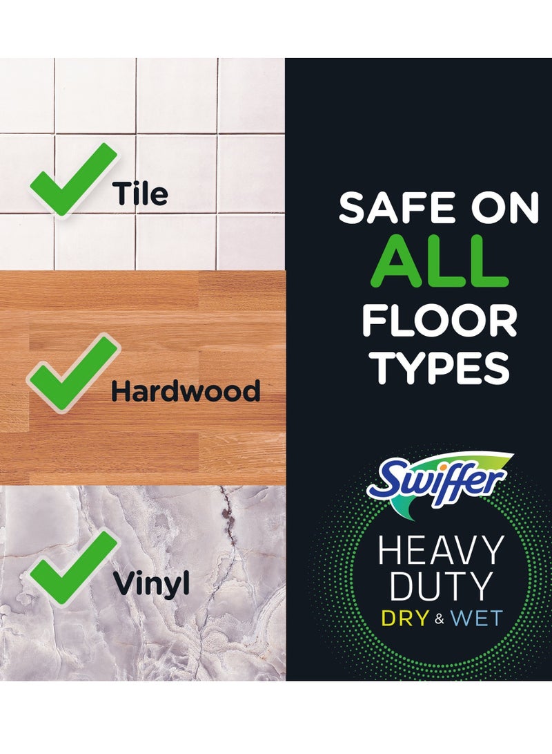 Swiffer Lightweight Compact Sweeper Wet+Dry Sweeping Kit With 1 Sweeper + 14 Dry Cloths + 6 Wet Cloths - Image 3