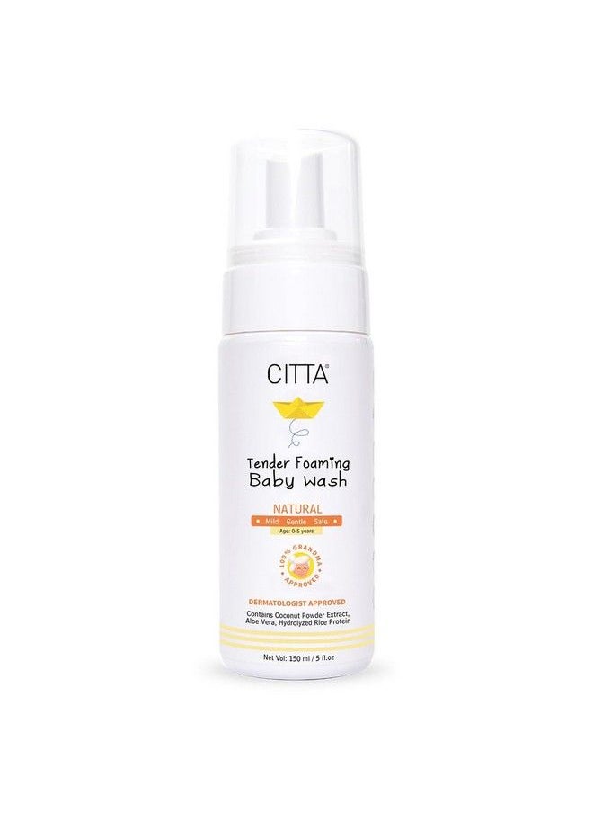 CITTA - ’S Tender Foaming Baby Wash With Coconut & Aloe Vera ; Soothe Dry Itchy Skin ; Natural Baby Body Wash For Bath ; Skin Friendly Ph ; Dermatologically Tested ; 0 10 Years ; 150Ml - Image 1