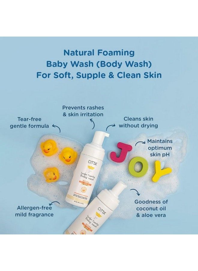 CITTA - ’S Tender Foaming Baby Wash With Coconut & Aloe Vera ; Soothe Dry Itchy Skin ; Natural Baby Body Wash For Bath ; Skin Friendly Ph ; Dermatologically Tested ; 0 10 Years ; 150Ml - Image 1