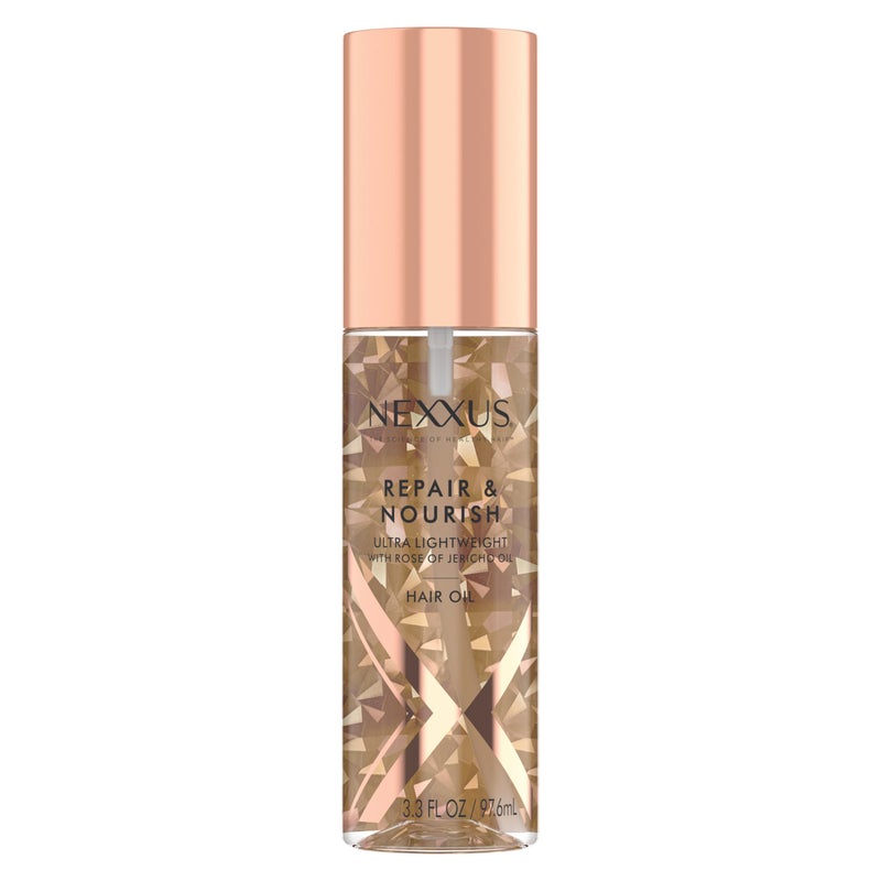 Nexxus Ultra Lightweight Hair Oil Repair  Nourish for Intense Nourishment with StyleProtect Technology  Rose of Jericho Oil 33 oz