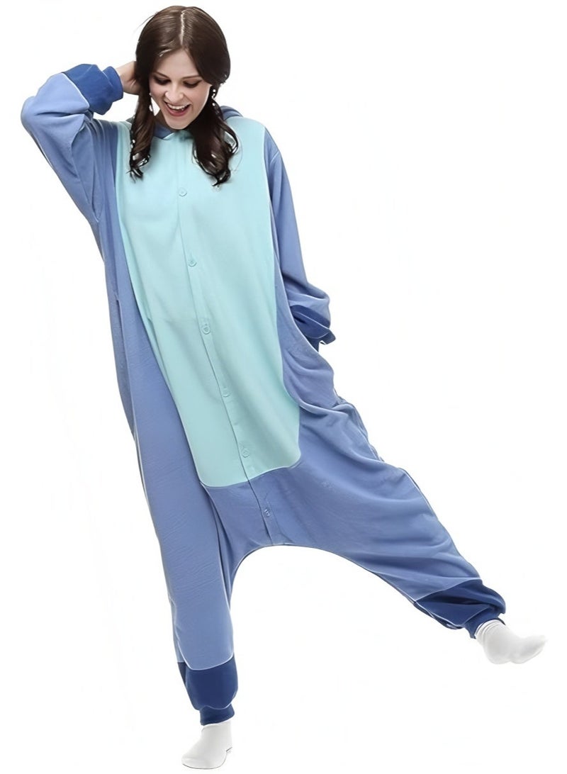 Stitch Onesie Animal Pajamas Hoodie Cosplay Cartoon Costume Jumpsuit Cute Adult Unisex Party Wear - Image 4