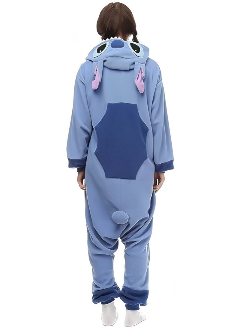 Stitch Onesie Animal Pajamas Hoodie Cosplay Cartoon Costume Jumpsuit Cute Adult Unisex Party Wear - Image 5