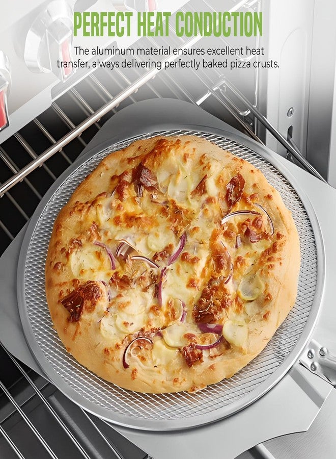 OCSParts OCS Parts 6-Pack 16-Inch Aluminum Pizza Screen | Commercial Grade Pizza Tray Screen for Home Cooking, Pizzerias and Restaurants - Image 2
