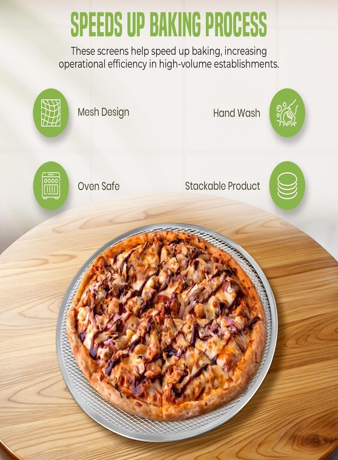 OCSParts OCS Parts 6-Pack 16-Inch Aluminum Pizza Screen | Commercial Grade Pizza Tray Screen for Home Cooking, Pizzerias and Restaurants - Image 4