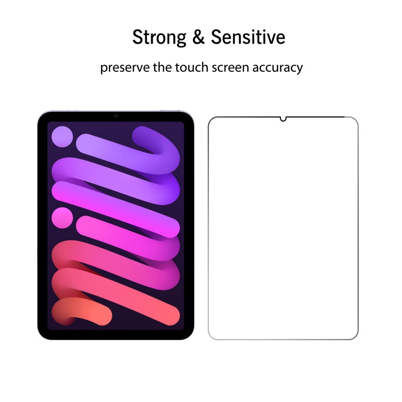 Ailun Screen Protector for iPad Mini 7 A17 Pro 7th Gen 2024 & Mini 6th Gen 2021 Release, 8.3 Inch,Tempered Glass 2.5D Edge,iPad Mini 7 & 6,Case Friendly,2 Pack - Image 5