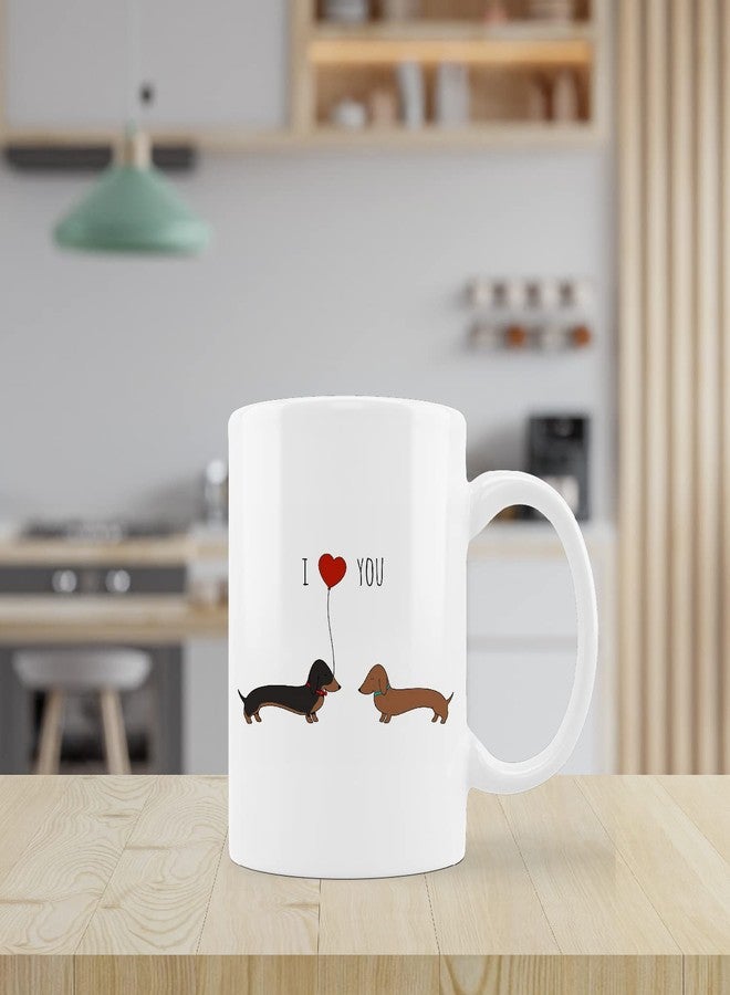 kunlisa Funny Dachshund Gifts for Women Coffee Mug,Dog Coffee Mug,Wiener Dog Gifts for Women - Image 3