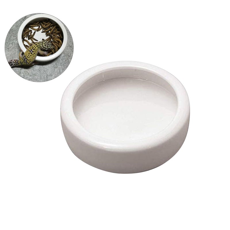 Crawler Crawling Pet Anti-escape Ceramics Food Basin Shrimp Food Round Dishes Small Fish Feeding Bowl Ornamental Supplies(9.5*9.5*3cm) - Image 5