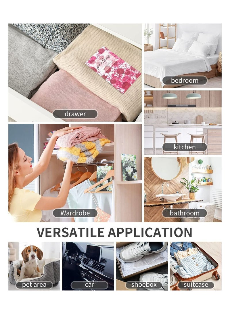 Y&D Hanging Closet Deodorizer, 16 Pcs Air Freshener, Deodorizer Scented, Room Fragrance Aroma Bag, Suit for Locker, Car, Closet, Long Lasting Fresh Fruit Flavor Portable Bedroom Car Sachet  - Image 2