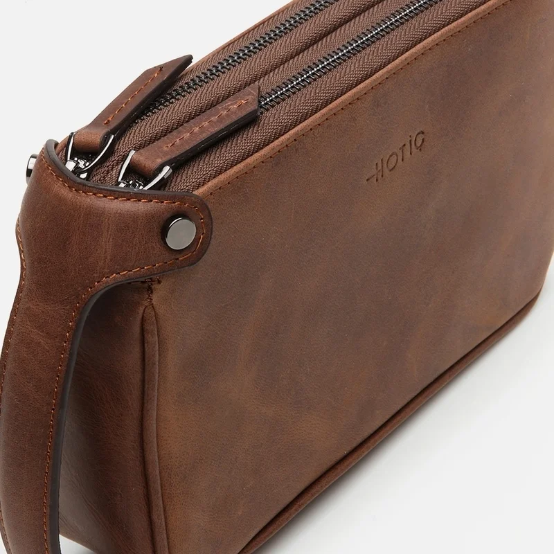 Hotiç 04CAH298840A480 GENUINE Leather Brown Men's Bag