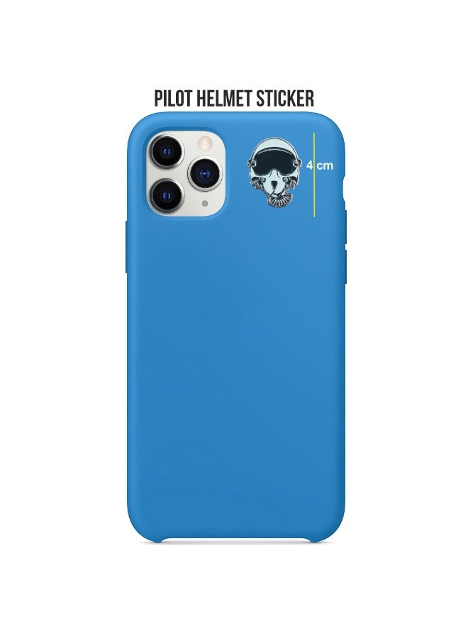 Fighter Gifts Pilot Helmet Enamel sticker - Image 3