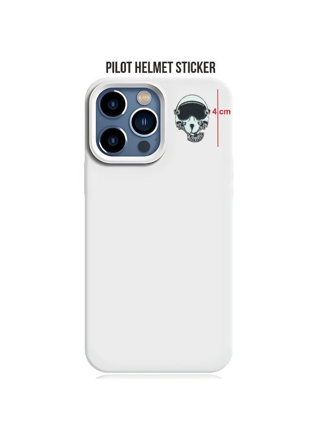 Fighter Gifts Pilot Helmet Enamel sticker - Image 4