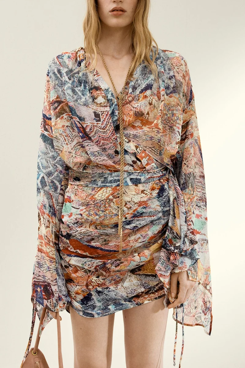 H&M Draped mini skirt