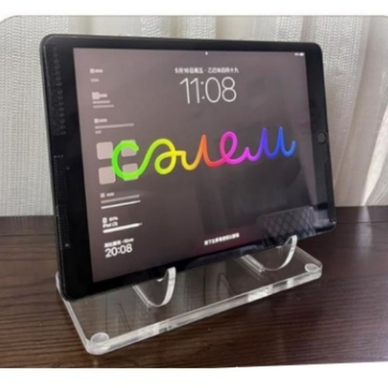 ITECHJOY 1 Pack Display Easel Stand Acrylic Transparent Square Stand for Desktop Photo Frame Books Decorative Plates Plaques Photos Dishes - Image 5