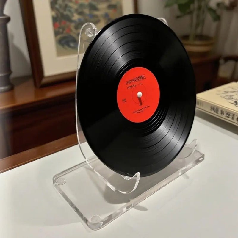 ITECHJOY 1 Pack Display Easel Stand Acrylic Transparent Square Stand for Desktop Photo Frame Books Decorative Plates Plaques Photos Dishes - Image 4