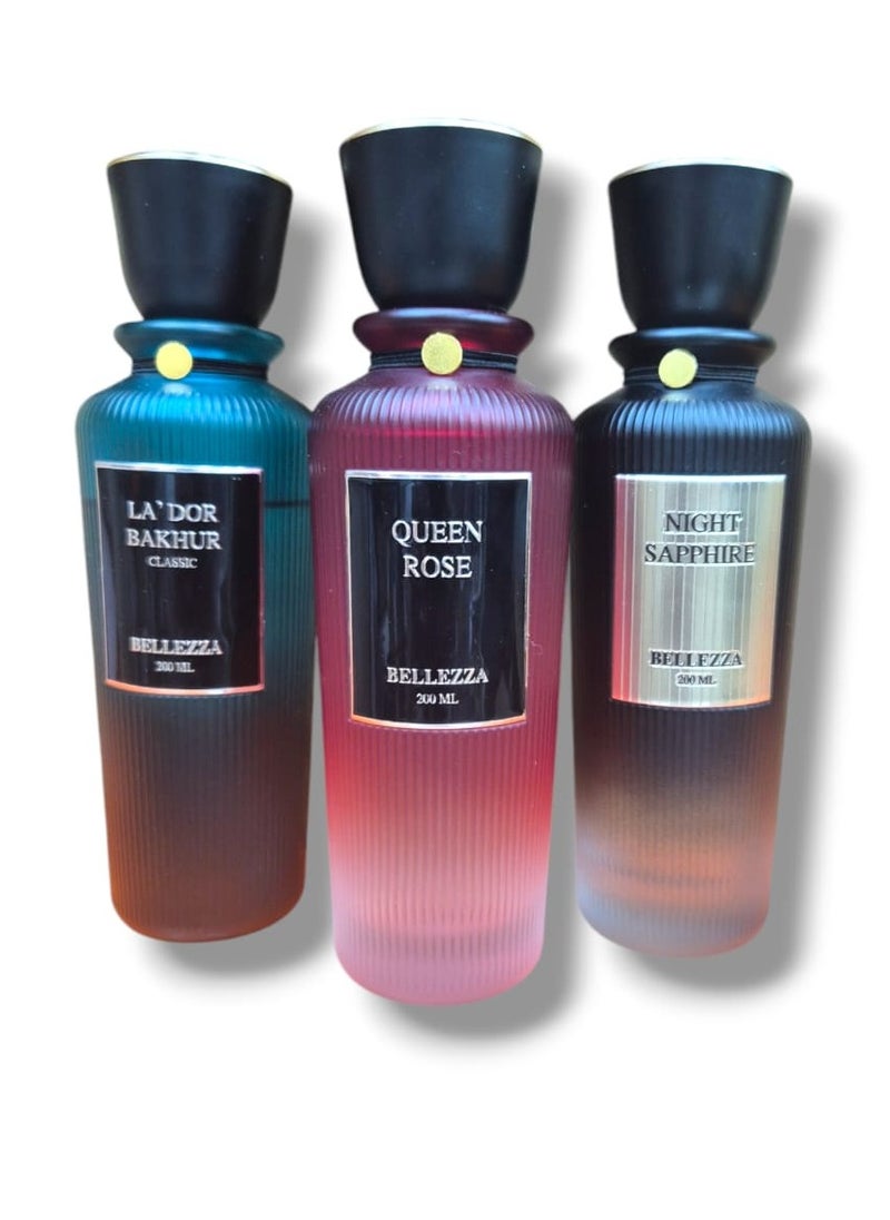 BELLEZA Bellezza perfume set of 3 pieces 