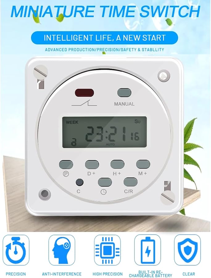 12V Digital Timer Weekly Programmable for Home Automation Energy Saving - Image 4