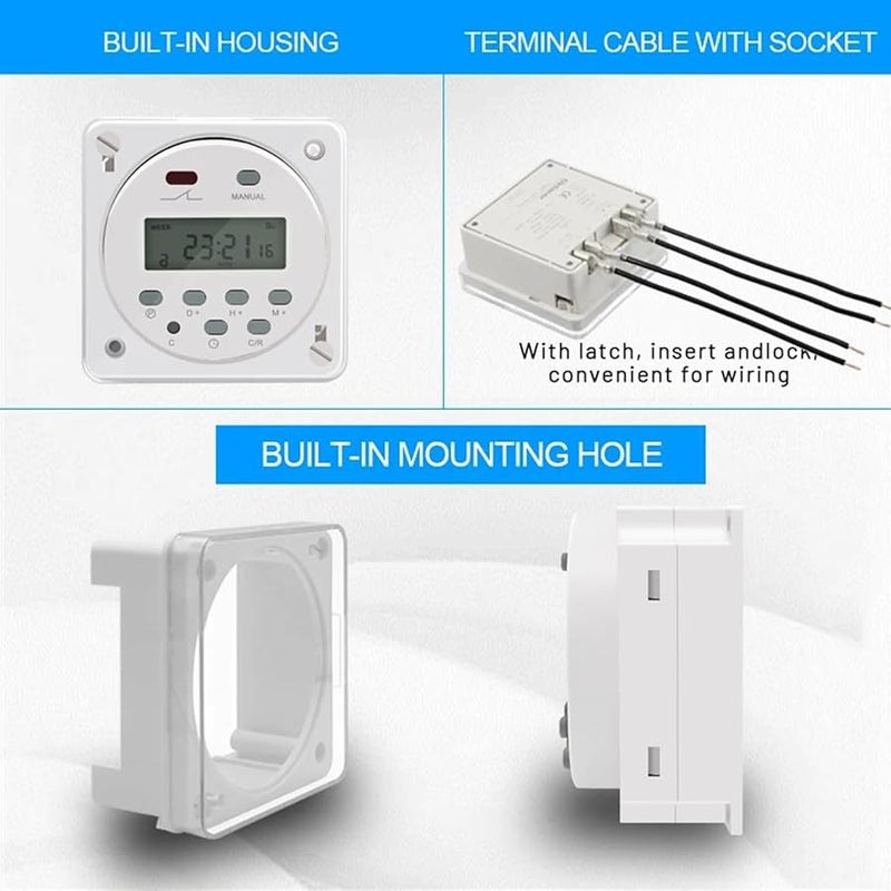 12V Digital Timer Weekly Programmable for Home Automation Energy Saving - Image 5