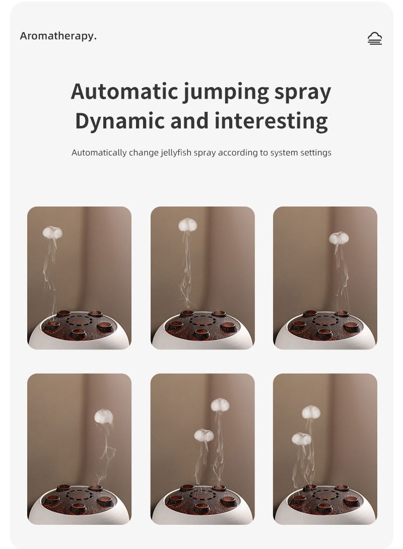 EVEREEN Dynamic Jellyfish Aroma Diffuser with Remote Control – 48H Long-Lasting Humidifier, Colorful LED Lights, Music-Sync Mist, Desktop Essential Oil Diffuser for Bedroom & Office - Image 5