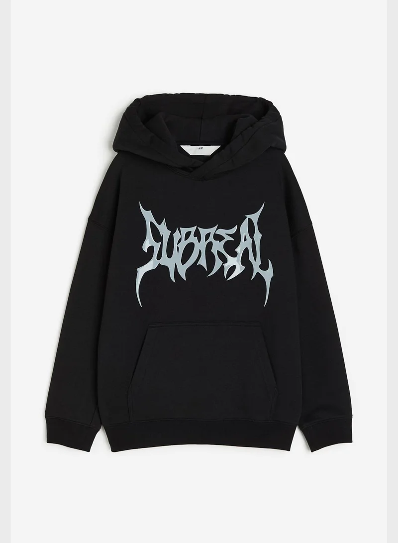 H&M Youth Text Print Hoodie
