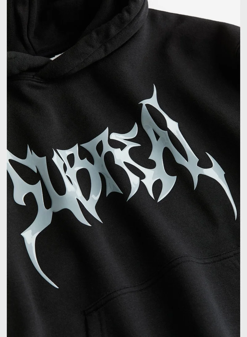 H&M Youth Text Print Hoodie
