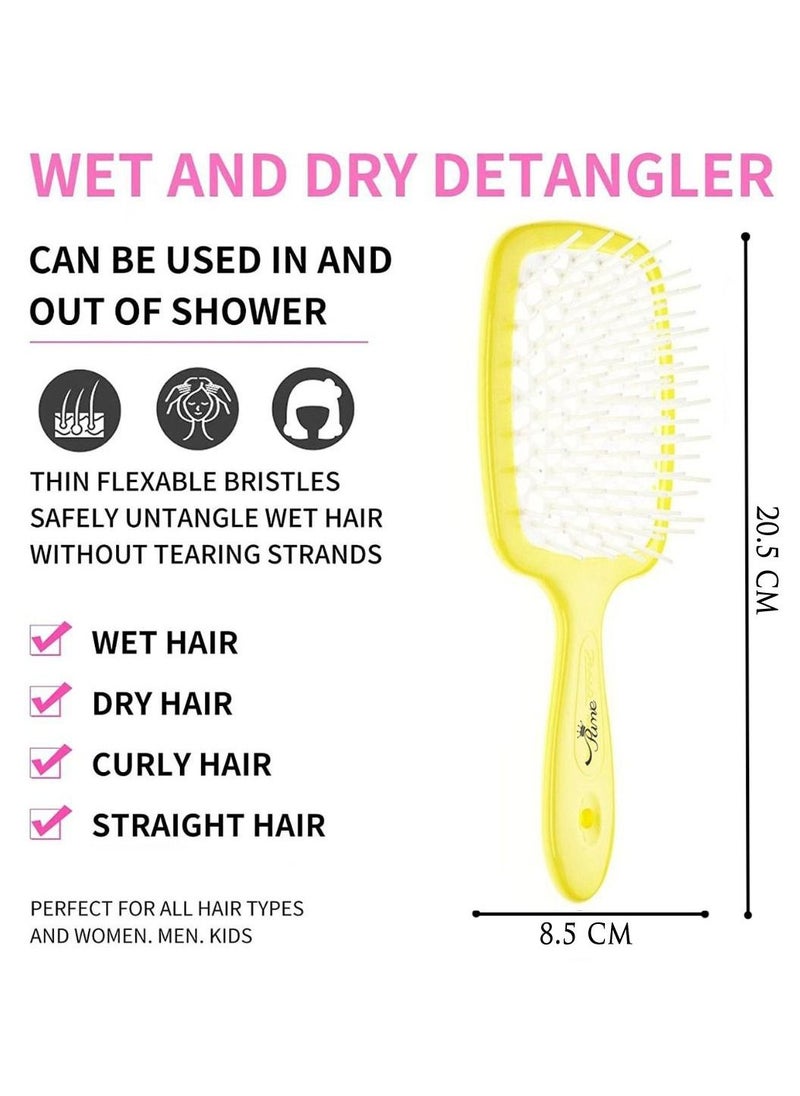 PRIME - Hair Brush Professional Detangler Superbrush Scalp Massage Comb Paddle Brush Ribs Comb Vented Detangling Hair Brush for Long Thick Thin Curly Tangled Wet Dry Hair Detangler for Men and Women - Image 1