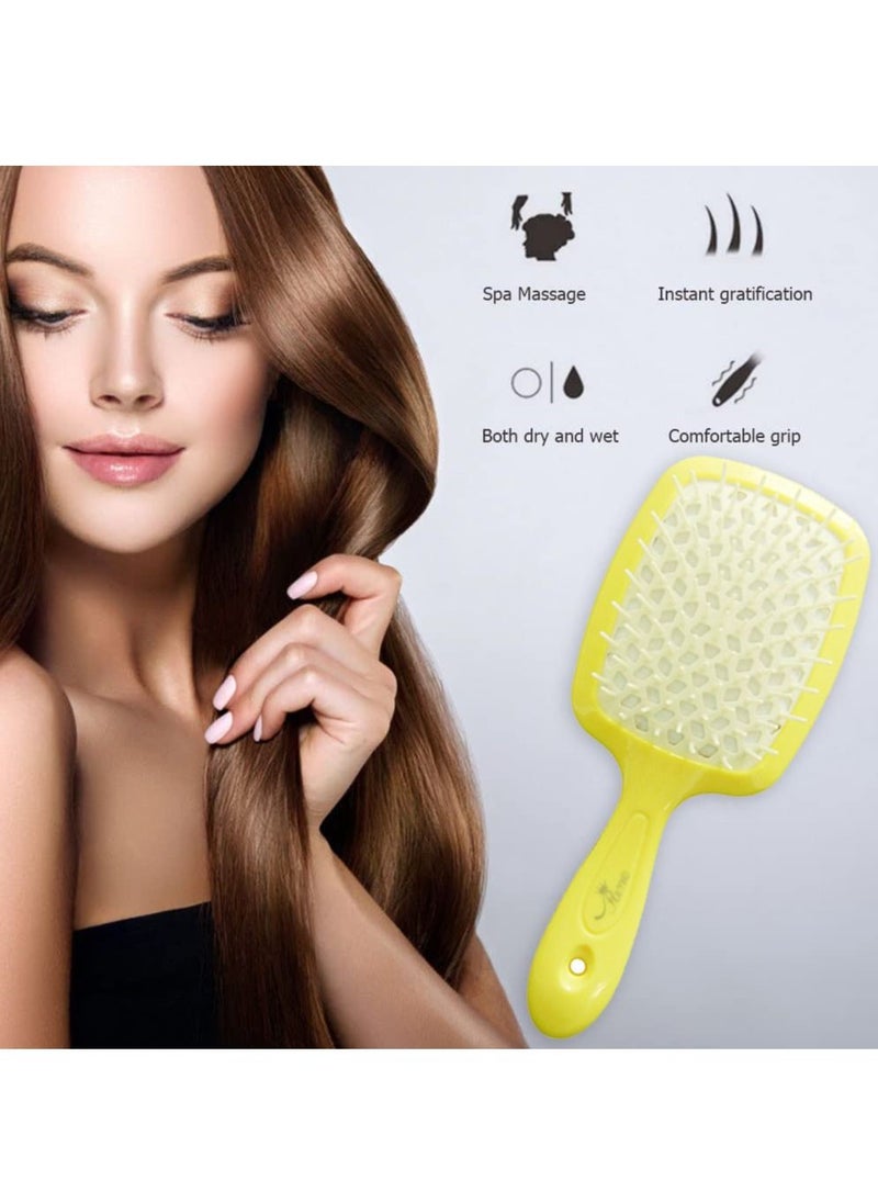 PRIME - Hair Brush Professional Detangler Superbrush Scalp Massage Comb Paddle Brush Ribs Comb Vented Detangling Hair Brush for Long Thick Thin Curly Tangled Wet Dry Hair Detangler for Men and Women - Image 1