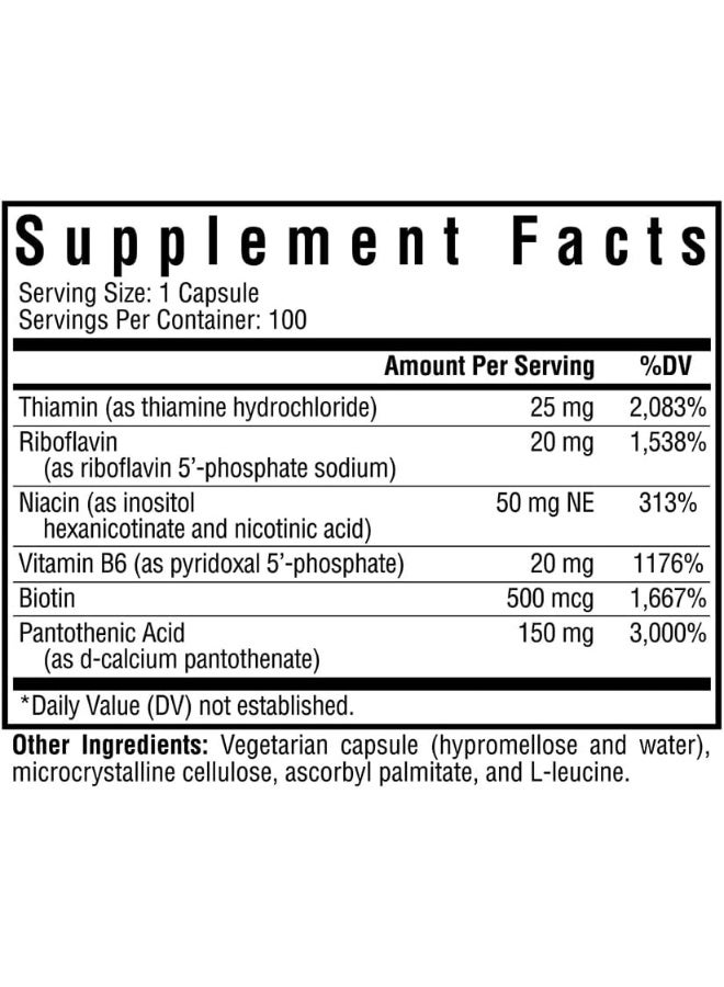 Seeking Health B Minus - Free of B12 & Folate - 100 Vegetarian Capsules - Image 2