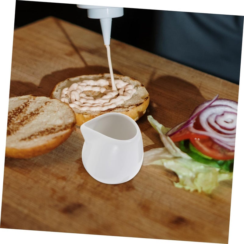 Slow wear optimized quality COLLBATH 4pcs Ceramic Creamer Pitcher Set 130ml White Milk Dispenser Jug for Coffee Sauce and Syrup Serving in Restaurant and Home Use Local & cross border ship compatible Climate adapted upgraded quality Elegant practical multi-option build Sufficient order stock Global trendy simple build Year round in stock Assorted natural tone picks All climate suitability Indoor outdoor all-purpose fit Fine detail Multi-use upgraded craftsmanship Globally trusted affordable quality Dispersed regional warehouses Modern color selections Suburban residential ship Fine polished finish Climate adapted delivery plan Space saving design picks Simple multi-feature universal build Simple upgraded construction Multi-style matching design Ventilated design KSA market popular practical build User tested optimized build - Image 4