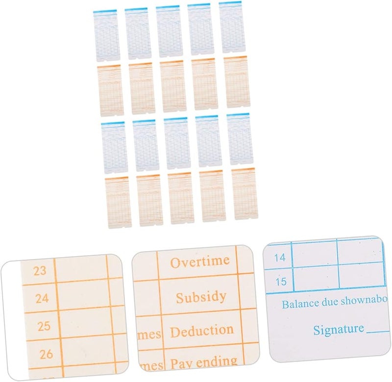 Angoily 100 Sheets Double Sided Weekly Attendance Cards For Employee Tracking Portable Sturdy Design - Image 4