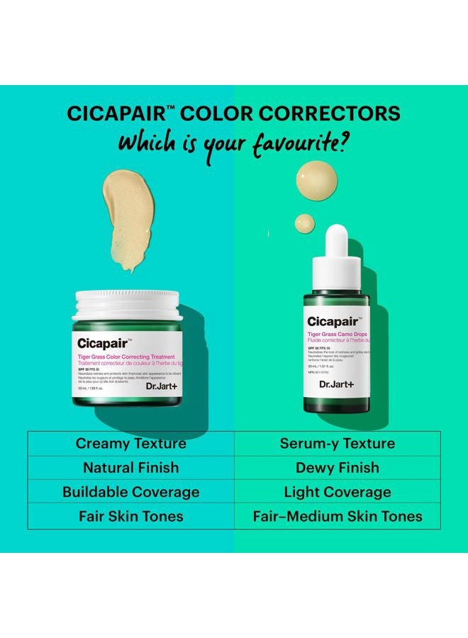 Dr.Jart+ Cicapair Tiger Grass Color Correcting Treatment SPF 30 with Centella Asiatica | cc cream | Korean Skin Care | Travel Size, 0.5 Fl Oz - Image 4