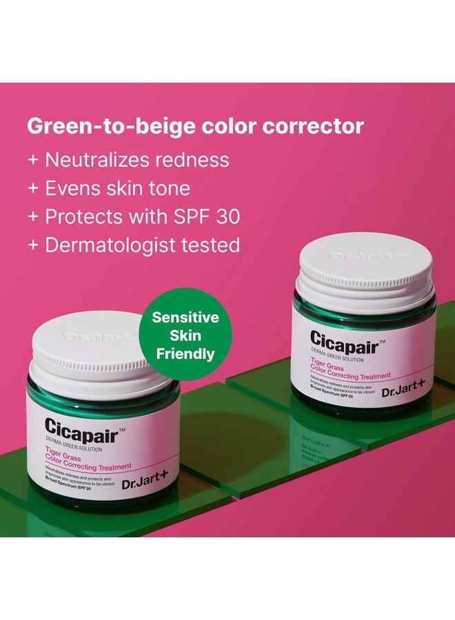Dr.Jart+ Cicapair Tiger Grass Color Correcting Treatment SPF 30 with Centella Asiatica | cc cream | Korean Skin Care | Travel Size, 0.5 Fl Oz - Image 2