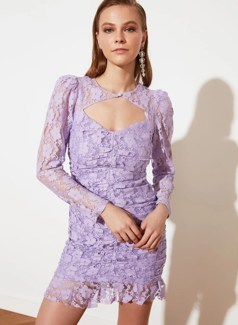 trendyol Lace Mini Dress